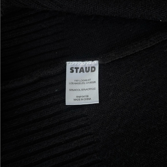 STAUD Black Long Sleeve Dress - Picture 5 of 5